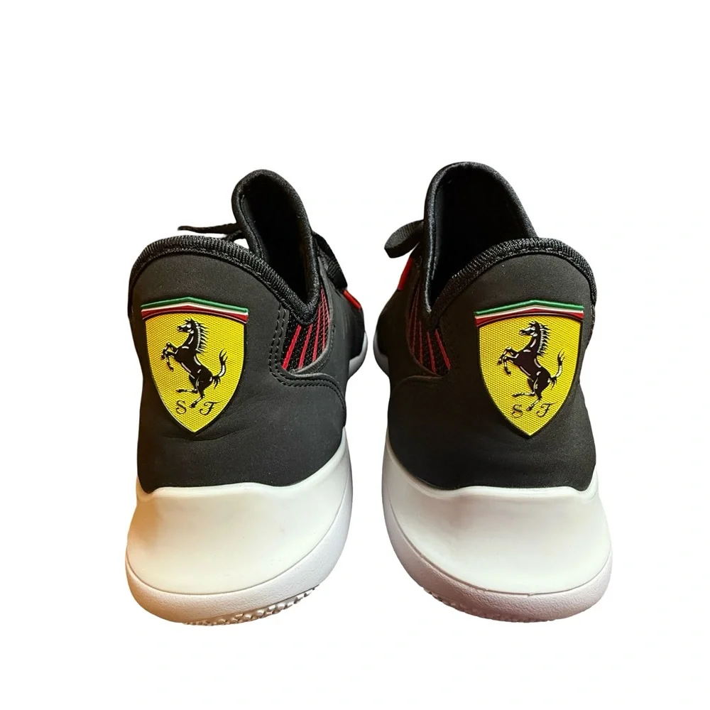 PUMA Scuderia Ferrari Evo Cat Mace Sneaker Black White Mens 9.5‎ - Picture 2 of 8